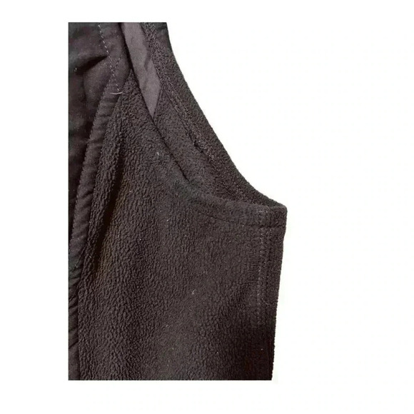 Columbia Vest Women's L Black Solid Waist Length Full Zip Fleece Mock Neck - Picture 4 of 5
